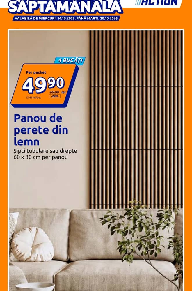 Coperta catalogului Action, valabil 14–20 octombrie 2026