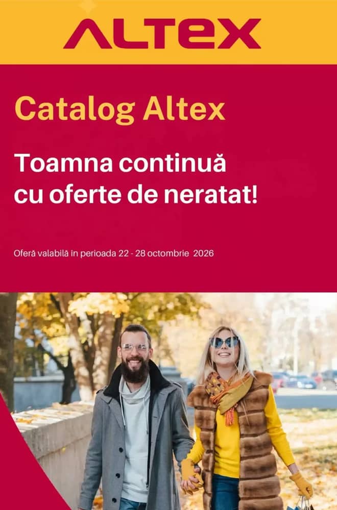 Coperta catalogului Altex, valabil 22–28 octombrie 2026