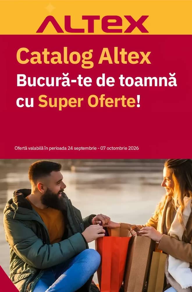 Coperta catalogului Altex, valabil 24 septembrie 2026 – 7 octombrie 2026