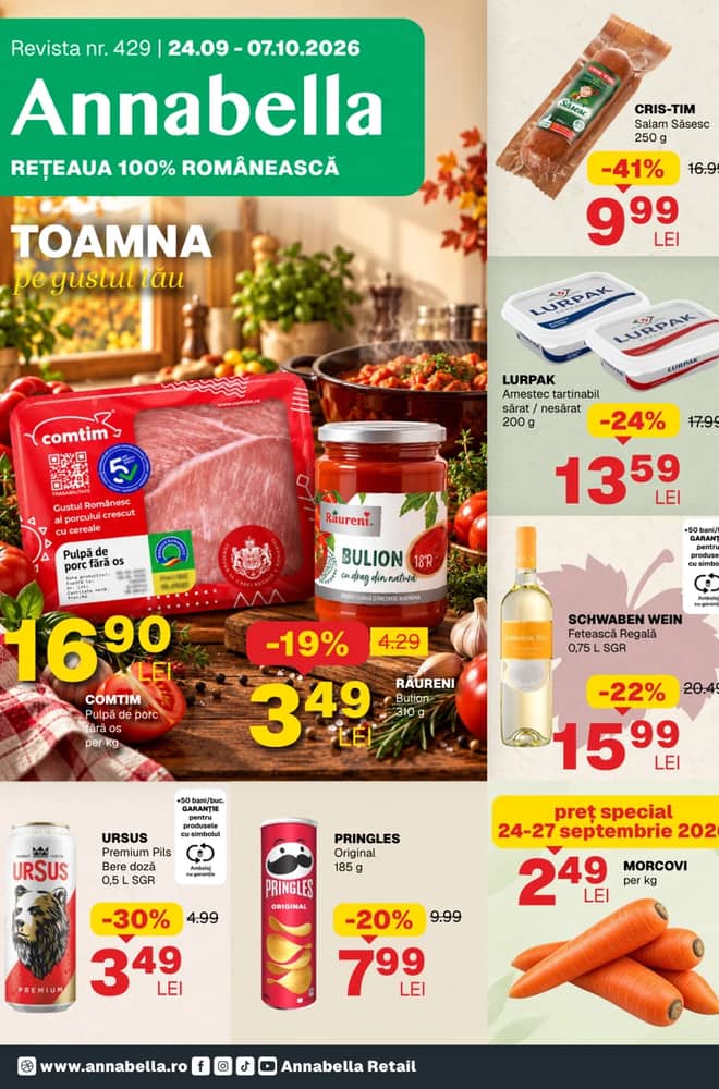 Coperta catalogului Annabella, valabil 24 septembrie 2026 – 7 octombrie 2026