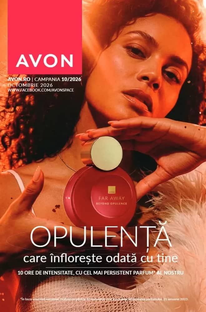 Coperta catalogului Avon, valabil 5–31 octombrie 2026