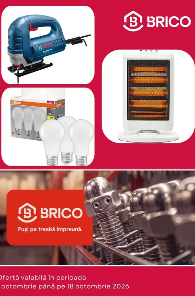 Coperta catalogului Brico Dépôt, valabil 5–18 octombrie 2026