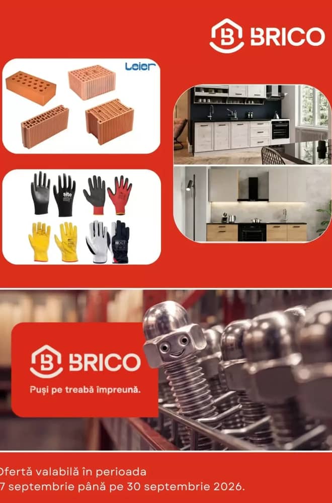Coperta catalogului Brico Dépôt, valabil 17–30 septembrie 2026
