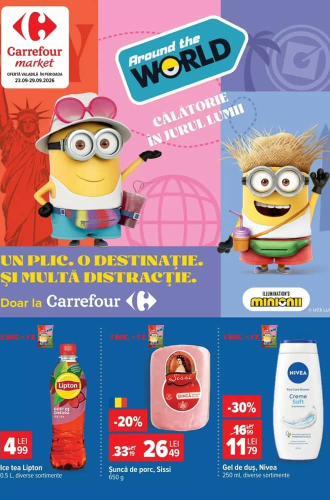 Coperta catalogului Carrefour Market, valabil 23–29 septembrie 2026