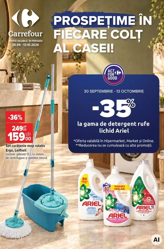 Coperta catalogului Carrefour, valabil 30 septembrie 2026 – 13 octombrie 2026