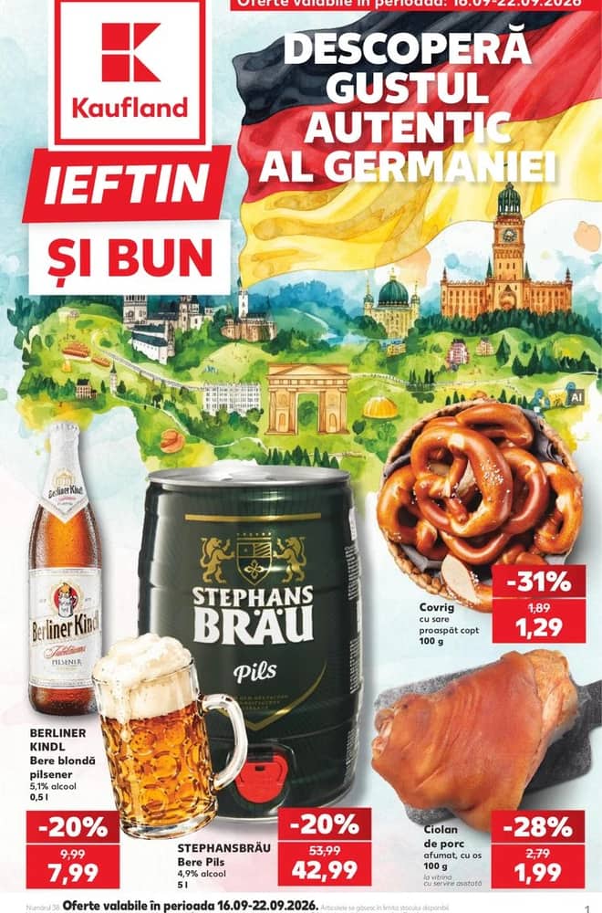 Coperta catalogului Kaufland, valabil 16–22 septembrie 2026