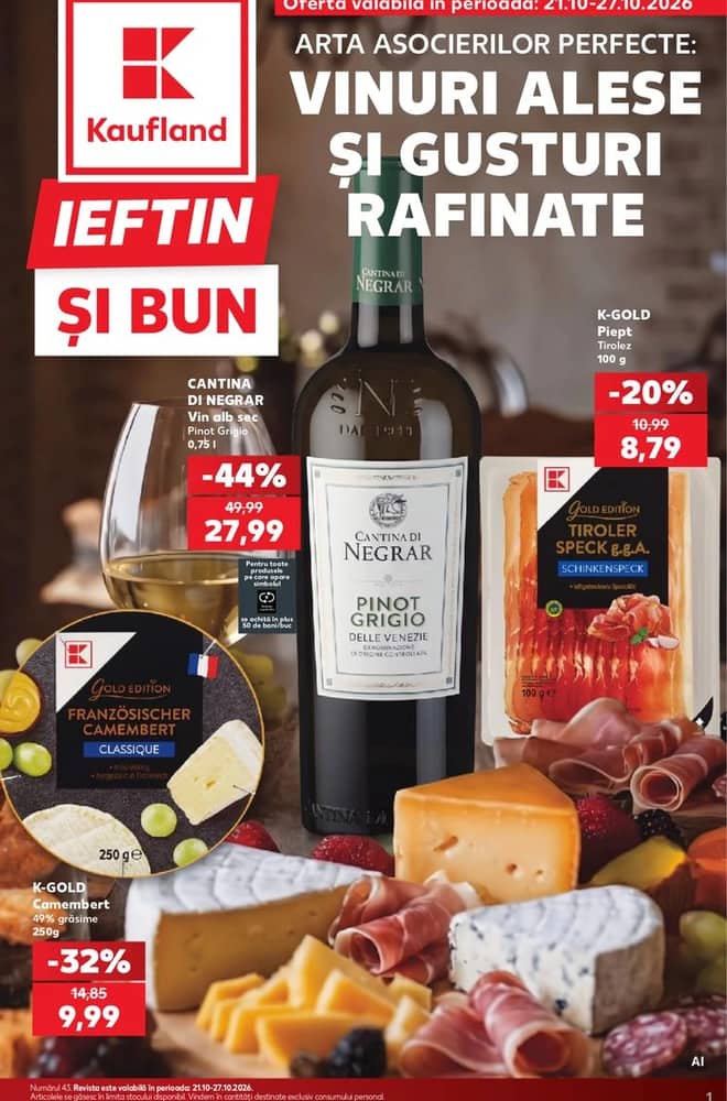 Coperta catalogului Kaufland, valabil 21–27 octombrie 2026