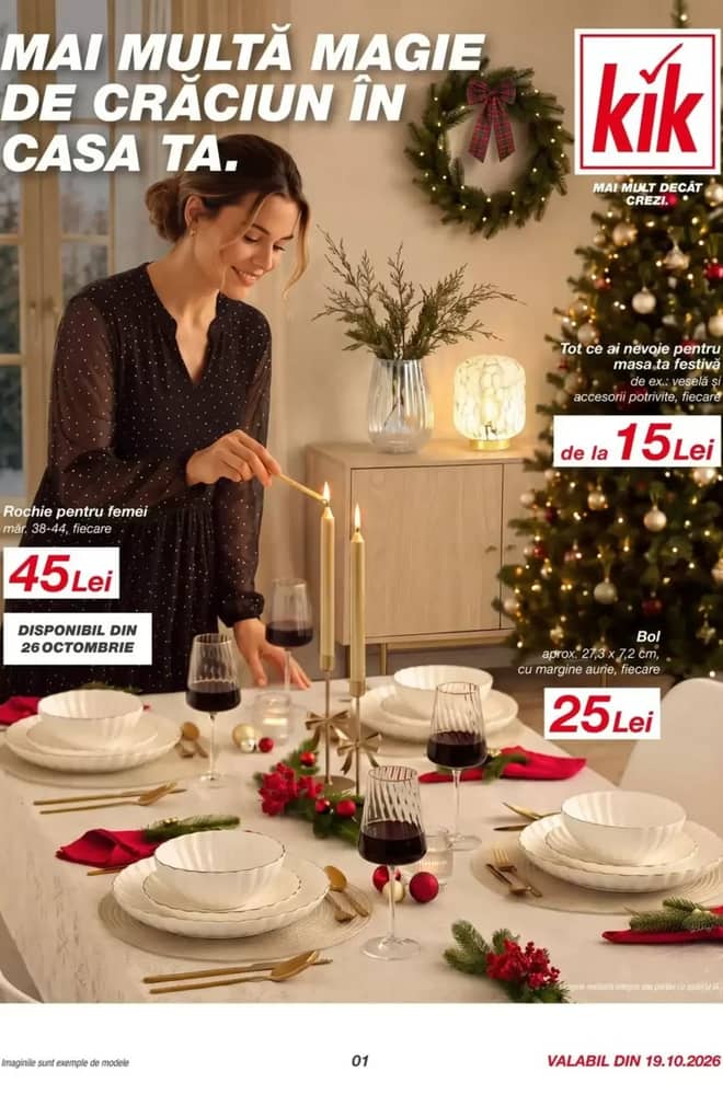 Coperta catalogului KiK, valabil 19 octombrie 2026 – 1 noiembrie 2026
