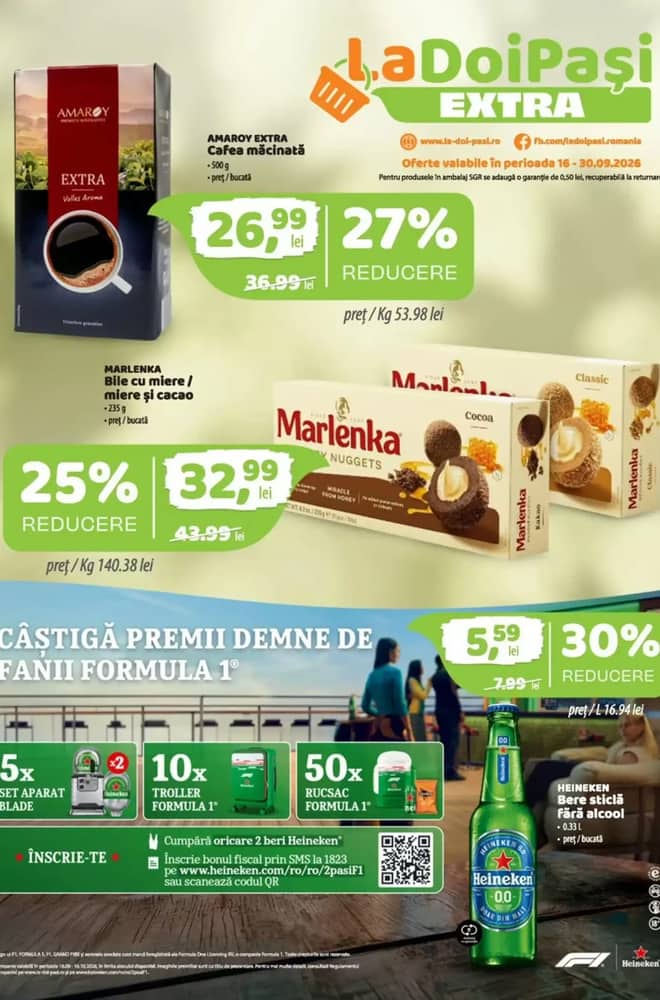 Coperta catalogului La Doi Pași, valabil 16–30 septembrie 2026