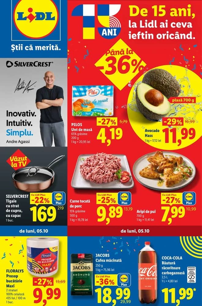 Coperta catalogului Lidl, valabil 5–11 octombrie 2026