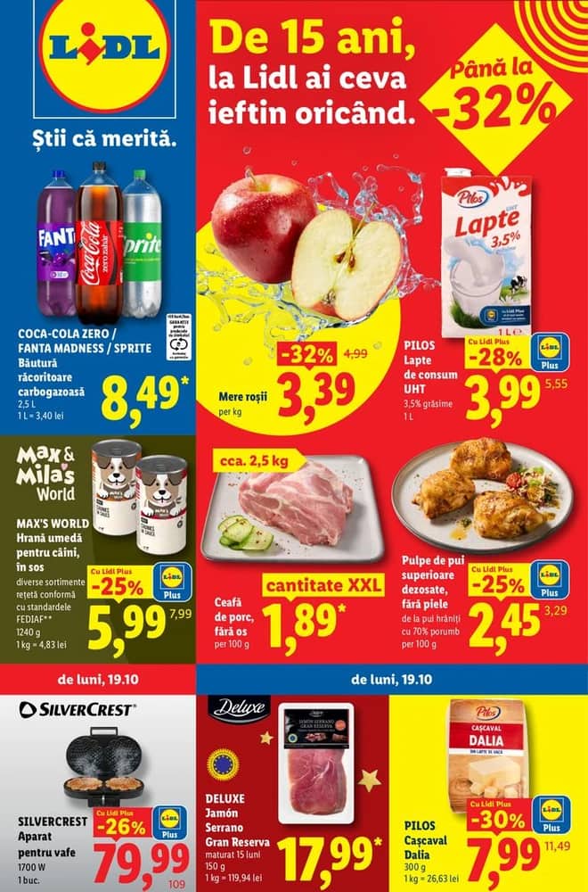 Coperta catalogului Lidl, valabil 19–25 octombrie 2026