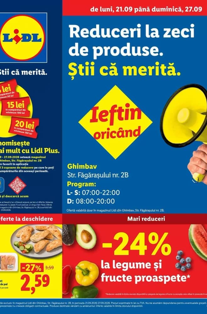 Coperta catalogului Lidl, valabil 21–27 septembrie 2026