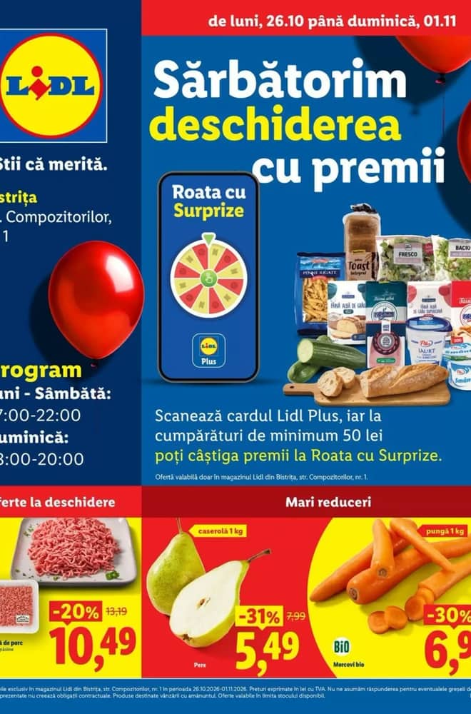 Coperta catalogului Lidl, valabil 26 octombrie 2026 – 1 noiembrie 2026