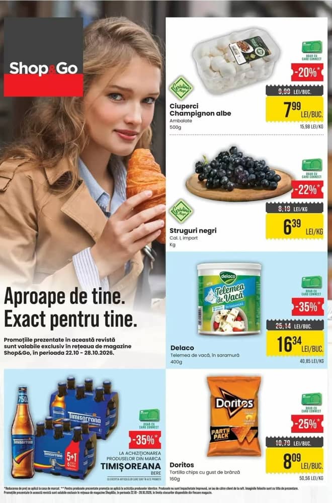 Coperta catalogului Mega Image, valabil 22–28 octombrie 2026