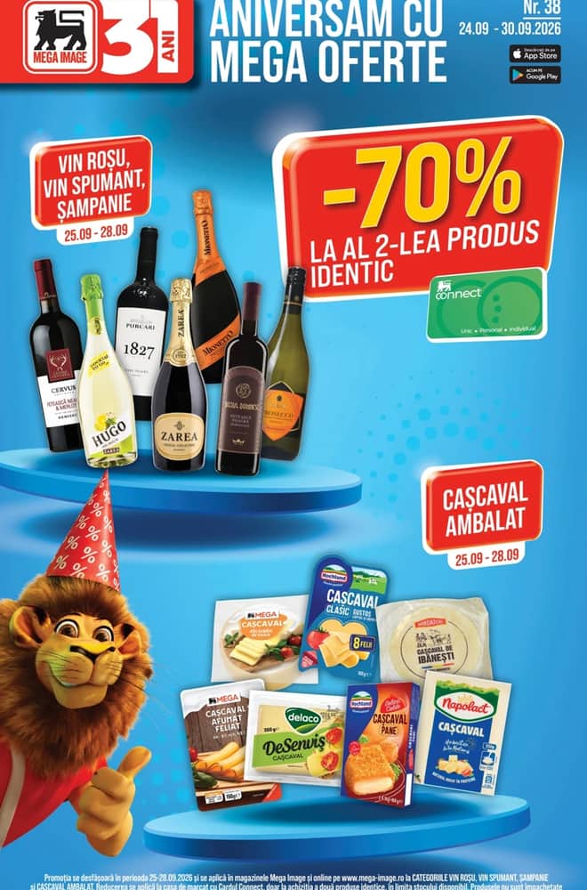 Coperta catalogului Mega Image, valabil 24–30 septembrie 2026