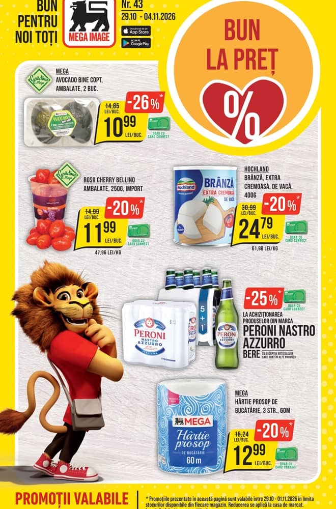 Coperta catalogului Mega Image, valabil 29 octombrie 2026 – 4 noiembrie 2026