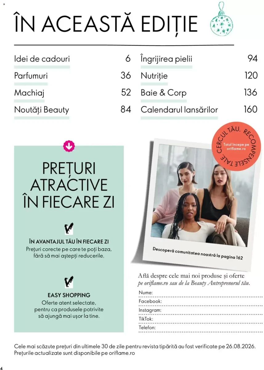 Catalog Oriflame, pagina 4 din 172