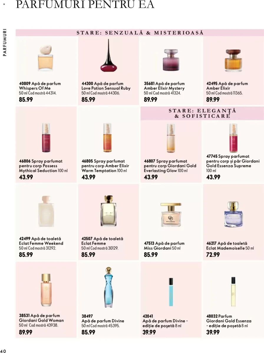 Catalog Oriflame, pagina 40 din 172