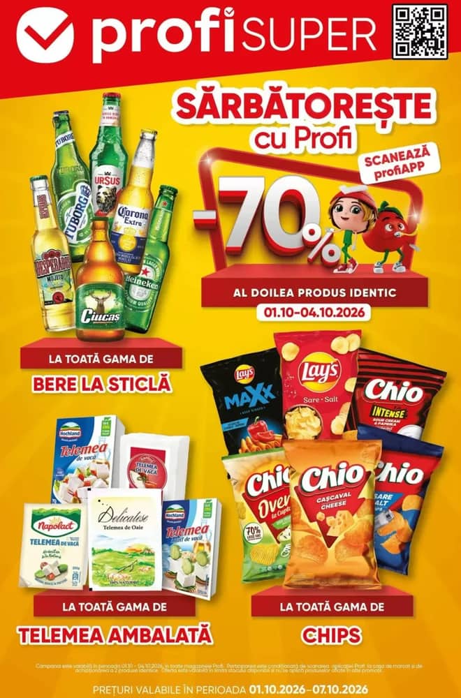 Coperta catalogului Profi, valabil 1–7 octombrie 2026