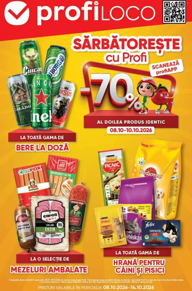 Coperta catalogului Profi, valabil 8–14 octombrie 2026