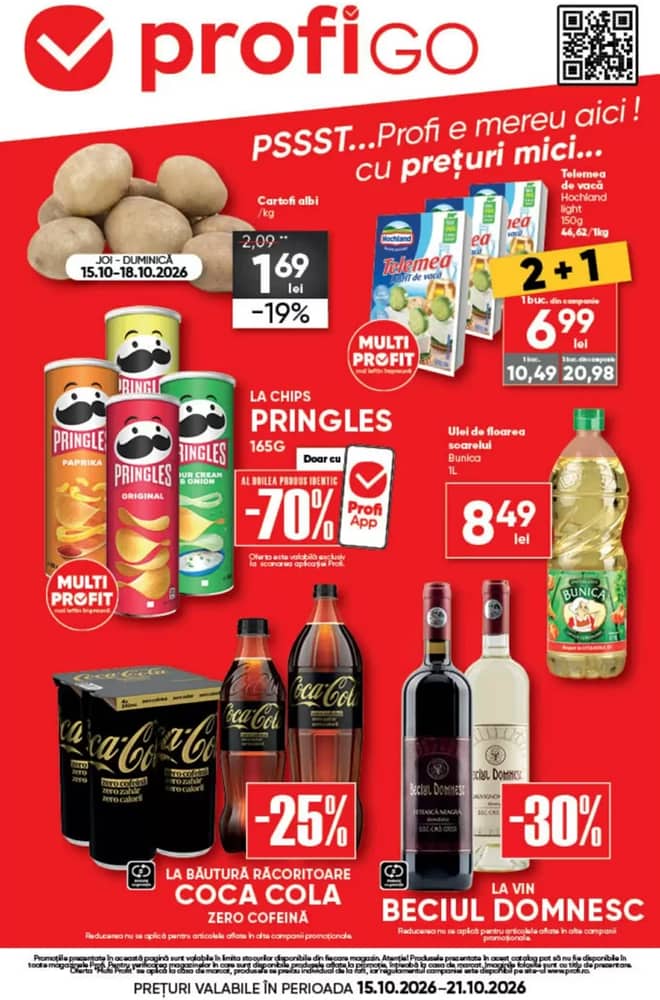 Coperta catalogului Profi, valabil 15–21 octombrie 2026