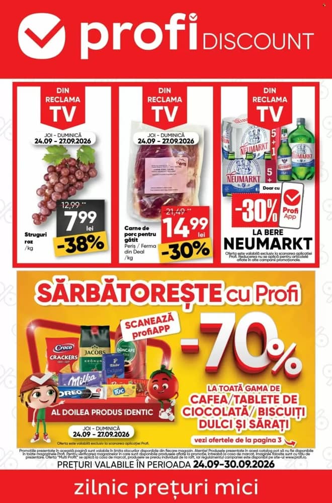 Coperta catalogului Profi, valabil 24–30 septembrie 2026