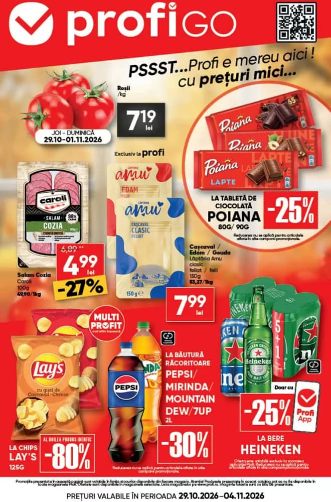 Coperta catalogului Profi, valabil 29 octombrie 2026 – 4 noiembrie 2026