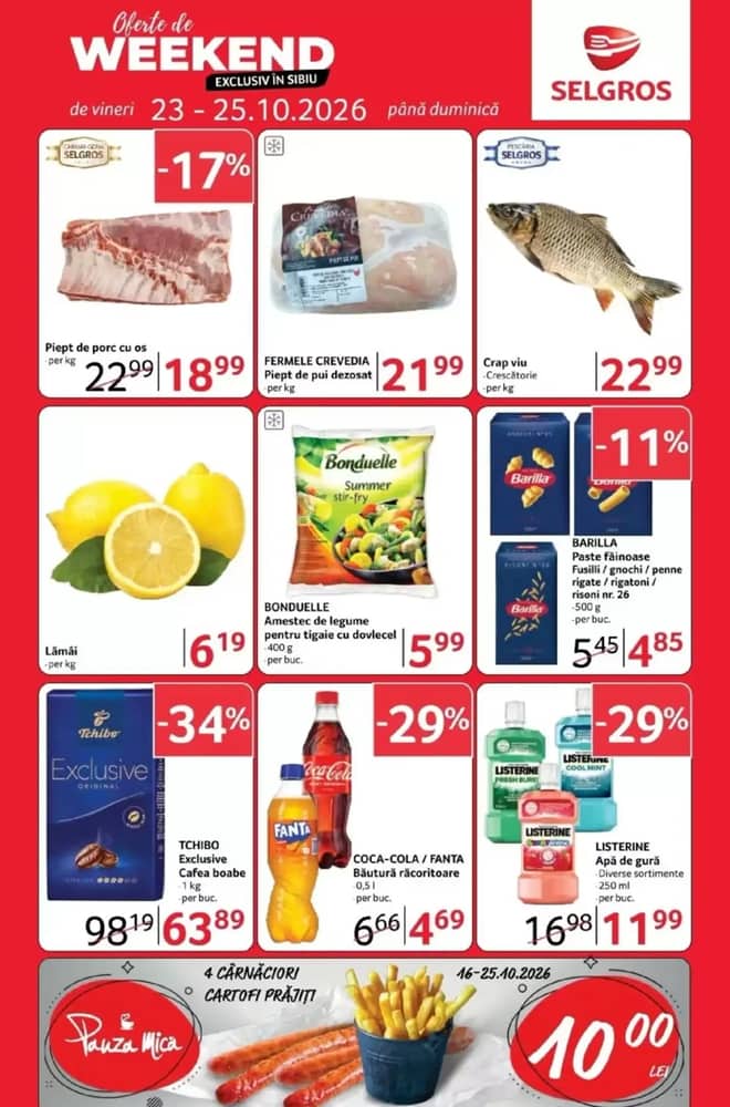 Coperta catalogului Selgros, valabil 23–25 octombrie 2026