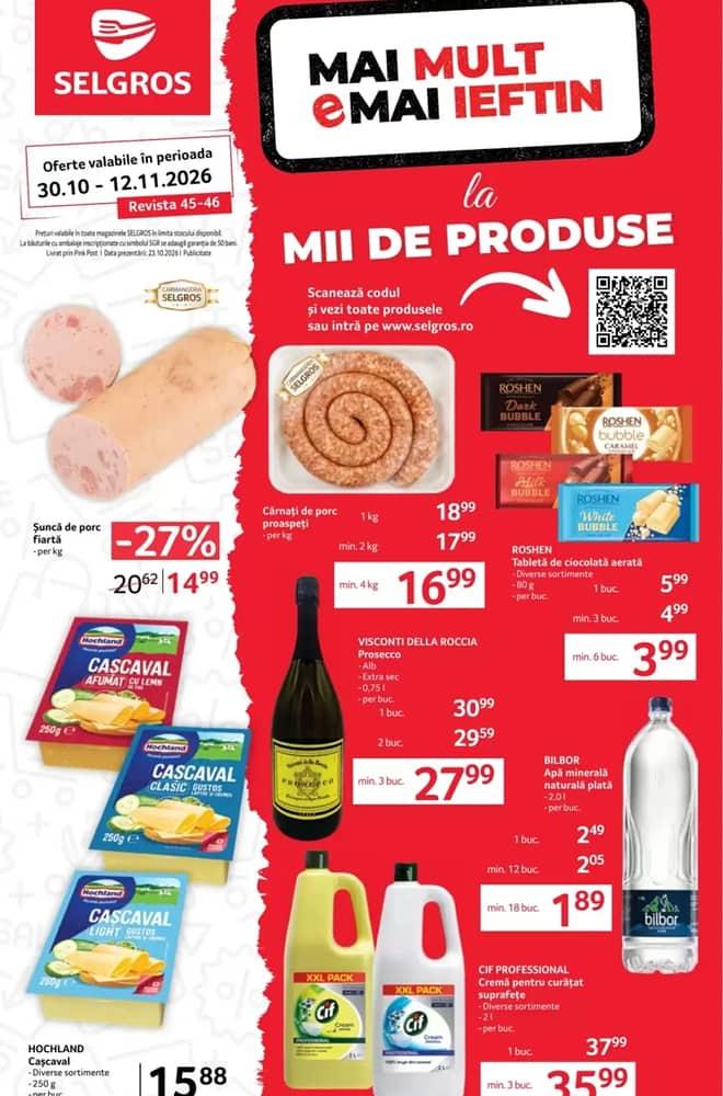 Coperta catalogului Selgros, valabil 30 octombrie 2026 – 12 noiembrie 2026