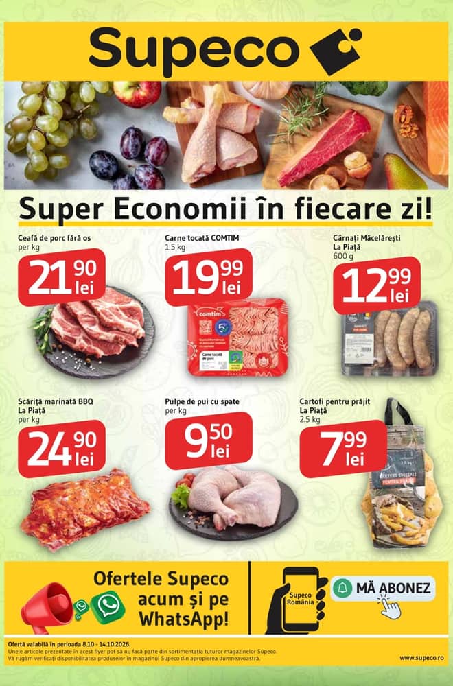 Coperta catalogului Supeco, valabil 8–14 octombrie 2026