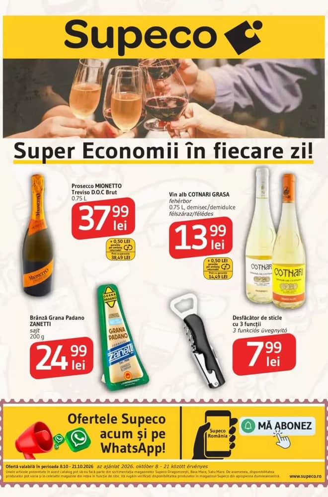 Coperta catalogului Supeco, valabil 8–21 octombrie 2026