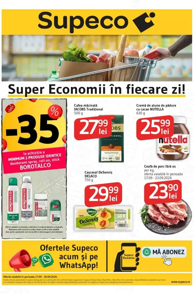Coperta catalogului Supeco, valabil 17–30 septembrie 2026
