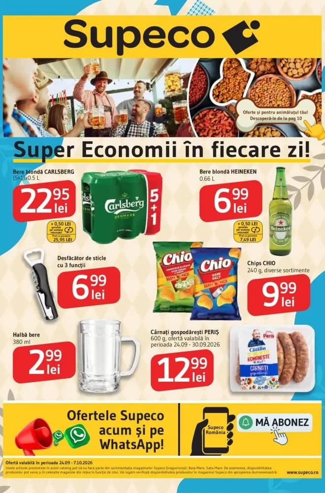 Coperta catalogului Supeco, valabil 24 septembrie 2026 – 7 octombrie 2026