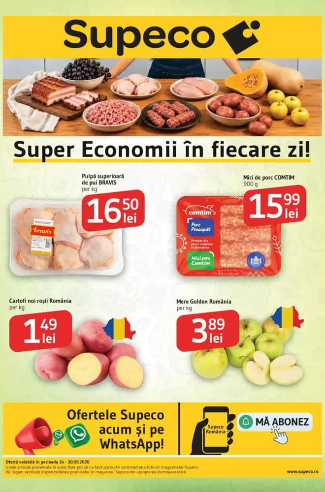 Coperta catalogului Supeco, valabil 24–30 septembrie 2026