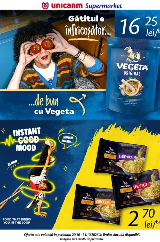 Coperta catalogului Unicarm, valabil 20–31 octombrie 2026