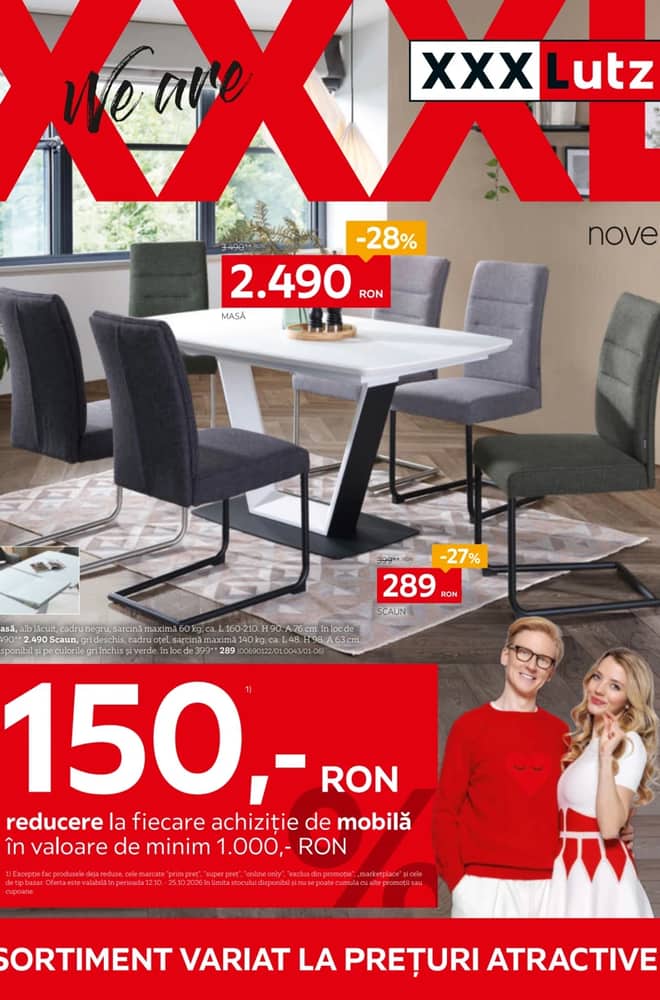 Coperta catalogului XXXLutz, valabil 5 octombrie 2026 – 1 noiembrie 2026